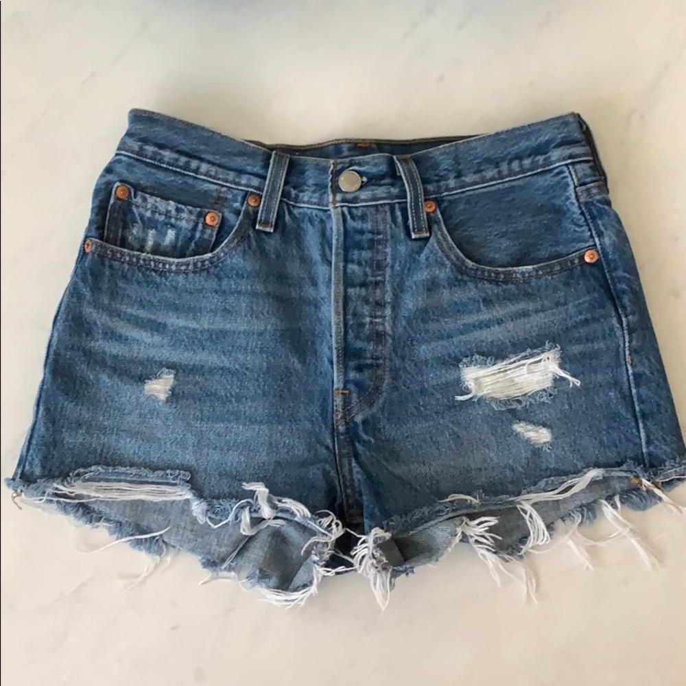 Levi’s premium jean shorts (high rise)
